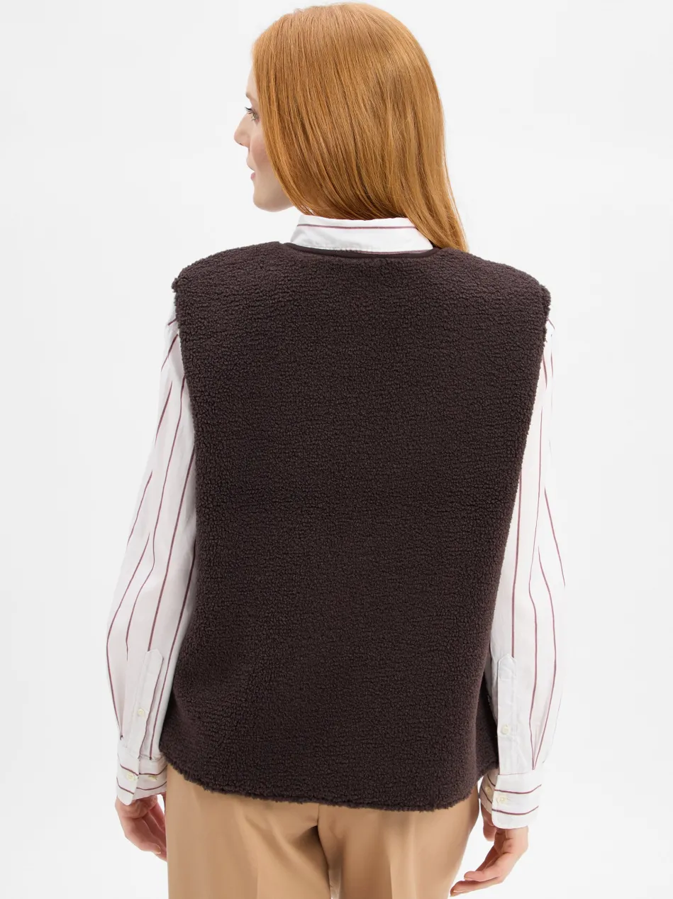 Damen Teddyfell-Weste
