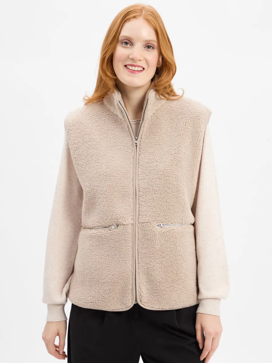 Damen Teddyfell-Weste