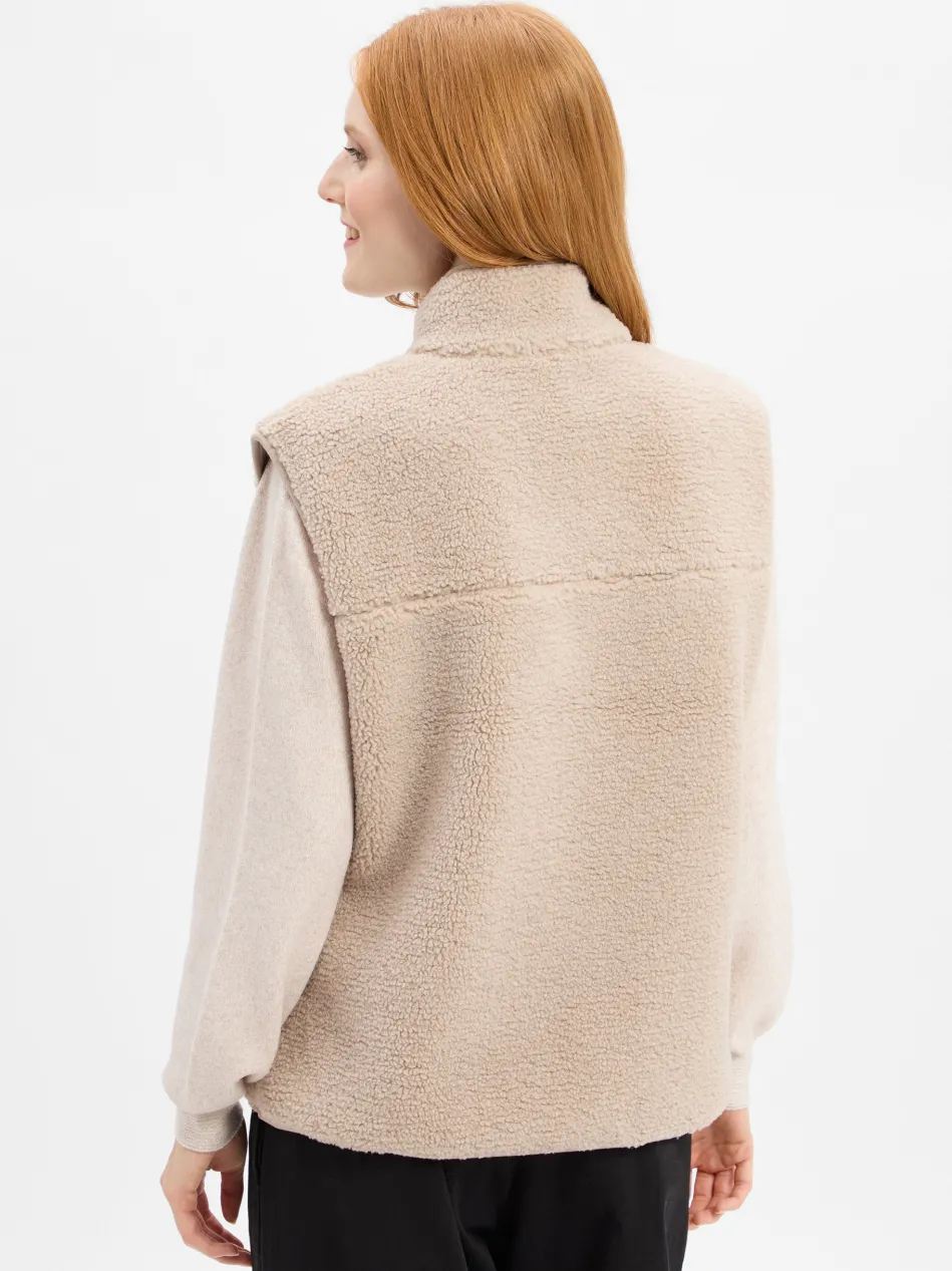 Damen Teddyfell-Weste