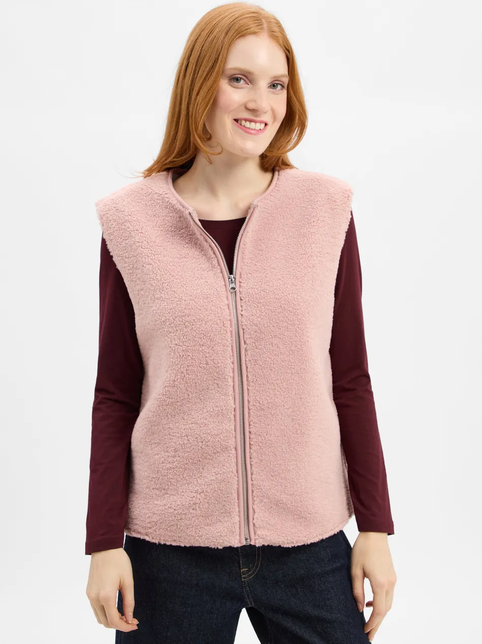 Damen Teddyfell-Weste