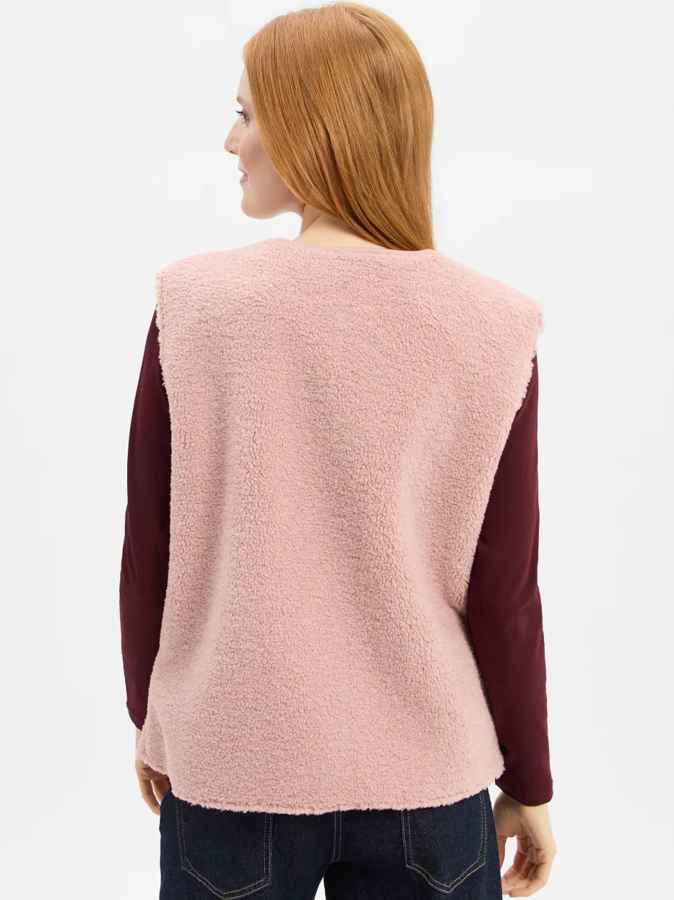 Damen Teddyfell-Weste