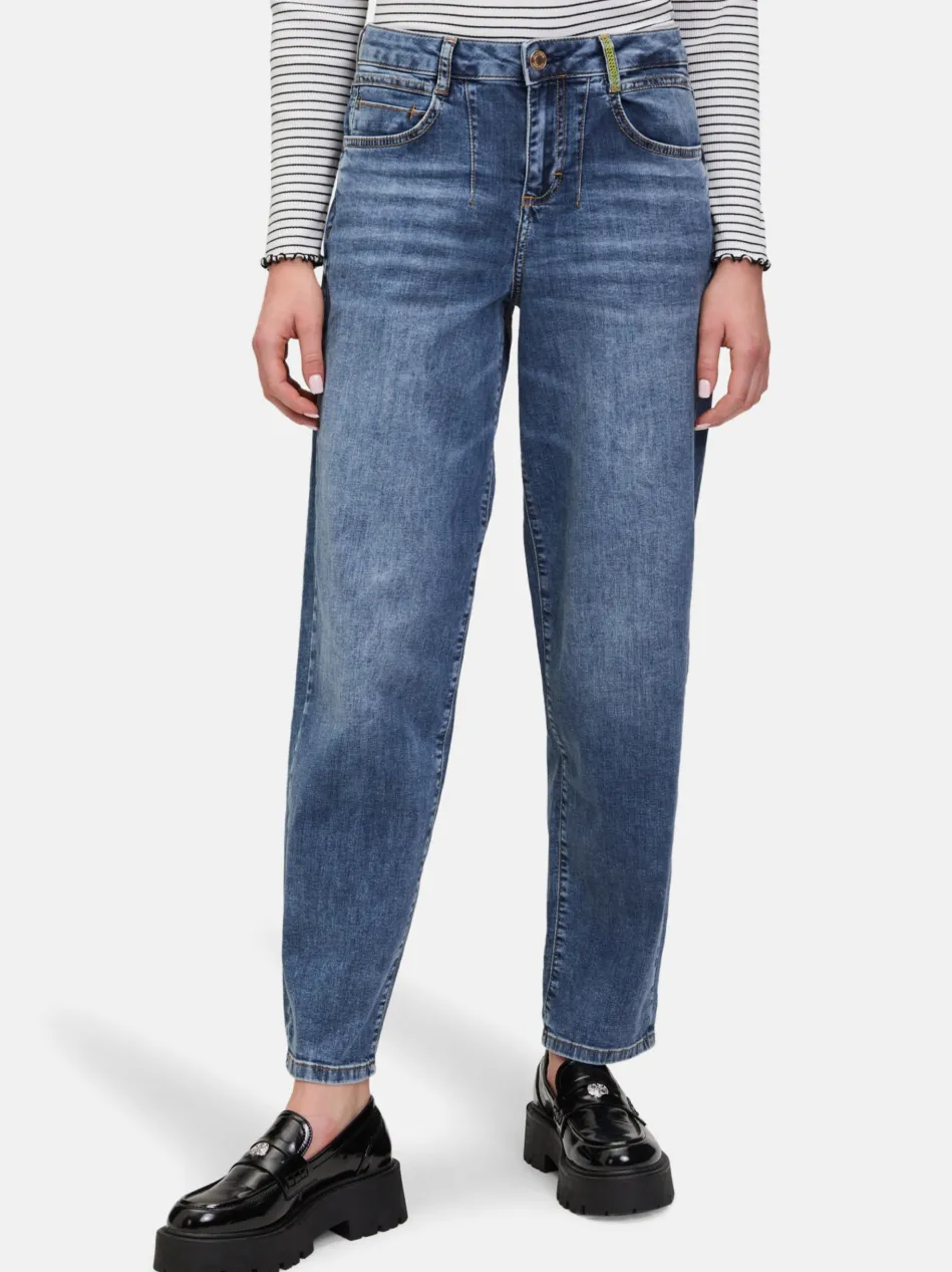Damen Used Look-Jeans