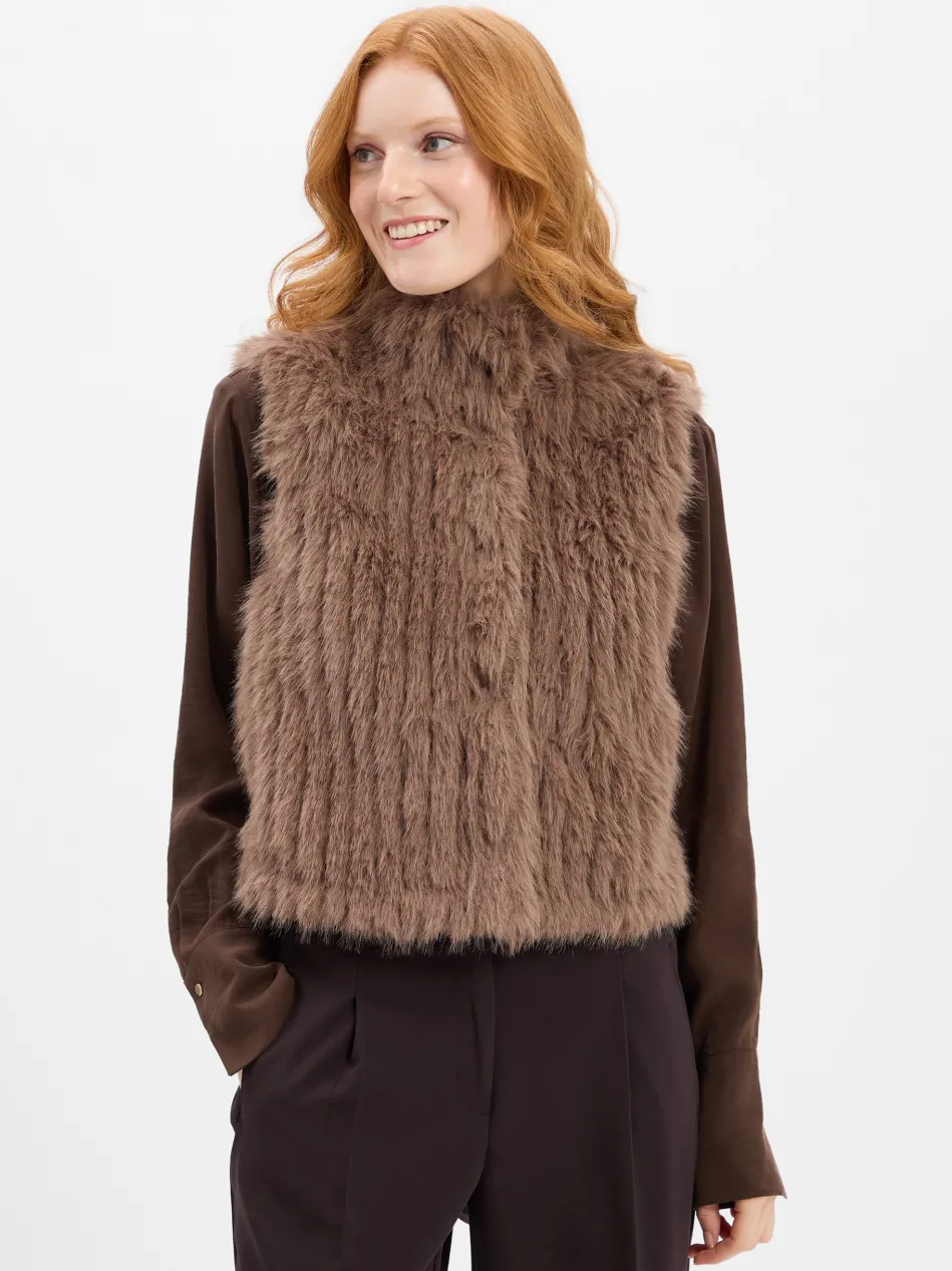 Damen Weste aus Kunstfell - Dava