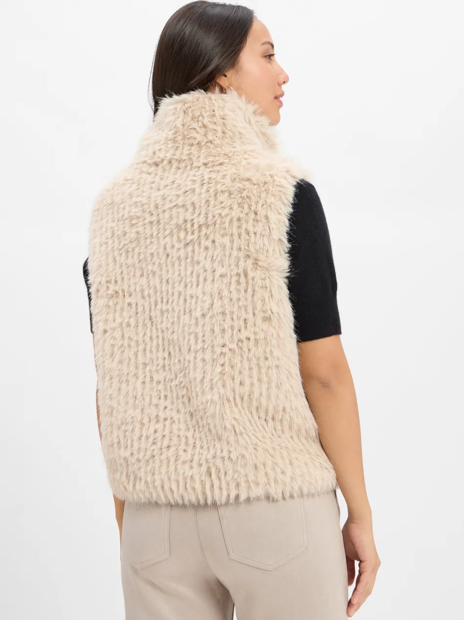 Damen Weste aus Kunstfell