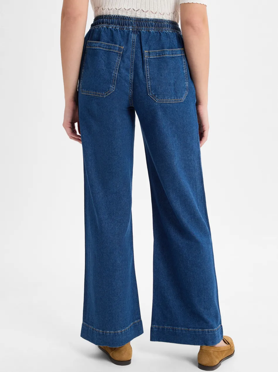 Damen Wide-Fit-Jeans - Miva palazzo french