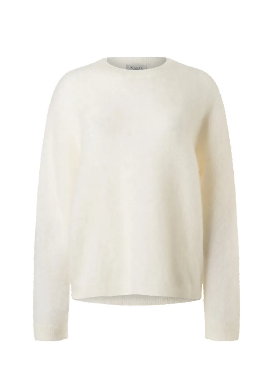 Dmen Strickpullover mit Mohair-Anteil
