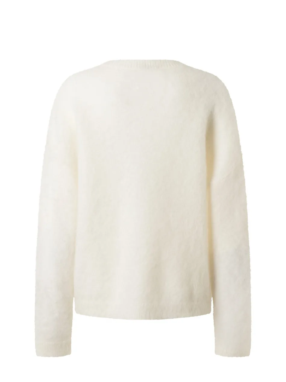 Dmen Strickpullover mit Mohair-Anteil